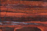 Polished Tiger Iron Stromatolite - ( Billion Years) #76120-1